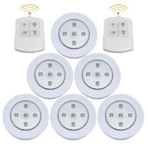 SMD Remote Control Wireless Battery Operated Under Cabinet Led Light 3, 6 & 9pcs - Picture 1 of 6