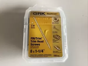 GRK Fasteners 96055 UberGrade Steel Star Drive Trim Head Screws #8 x 1-1/4 L in. - Picture 1 of 3