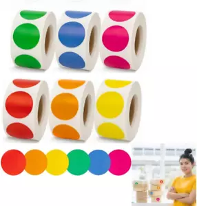 3000Pcs Colored Dot Stickers, Label Sticker round Color Coding Labels Circle ... - Picture 1 of 12