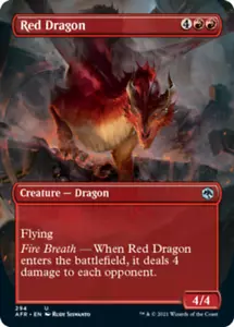 Red Dragon - Borderless x1 Magic the Gathering 1x Adventures in the Forgotten Re - Picture 1 of 1