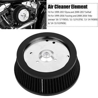 Elemento purificador de aire Sucker para Harley Dyna Street Bob FXDB Electra Glide Softail Foto 1 de 4