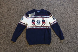 Polo Ralph Lauren Boys Special Edition Polo Ski Bear Knit Sweater - Size 7 - Picture 1 of 3