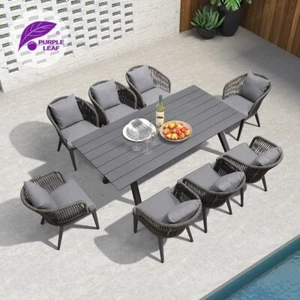 PURPLE LEAF 7/9/11 PCS Outdoor Backyard Dining Sets Patio Garden Furniture Sets - Picture 1 of 56
