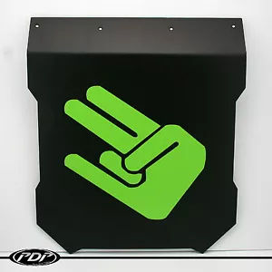 Polaris PRO RMK / Assault 2011+ Snow Flap, PDP SNOWMOBILE SNOWFLAP SHOCKER GREEN - Foto 1 di 5