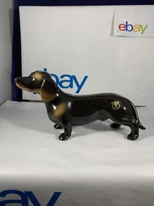 E&R Austria Golden Crown DAuschaund DOG Porcelain Figurine. - Picture 1 of 9