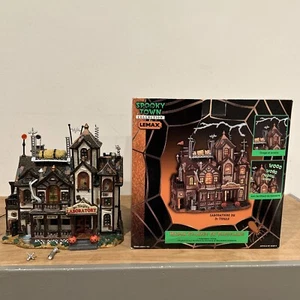 RETIRED 2000 LEMAX SPOOKY TOWN DR. TINGLE'S LABORATORY NO.05487A VILLAGE Read - Picture 1 of 9