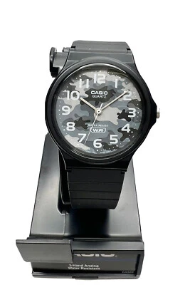 Casio Sports Mens Watch Analog Grey Urban Camouflage MQ24-8C MQ24 Black New - Image 1 of 4