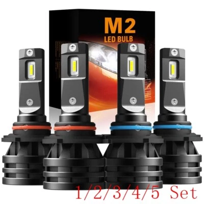 Комплект светодиодных фар 9005 9006 комбинированные лампы 6500K дальний ближний свет супербелые яркие 4x - Изображение 1 из 4