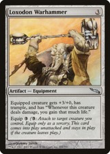 Loxodon Warhammer Mirrodin HEAVILY PLD Artifact Uncommon MAGIC MTG CARD ABUGames