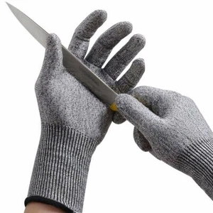 Cut Resistant Gloves Level 5 Safety Kitchen Cutting Wood Carving 2 Pair S/M/L/XL - Picture 1 of 10