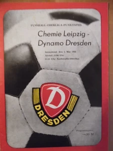 Dynamo Dresden - Chemie Leipzig 3.5. 1980 (1) Fußball-Oberliga Fußballprogramm 7 - Picture 1 of 1