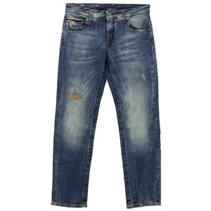  Pantalon jean homme CAMP DAVID CONOC622 Comfort Fit stretch bleu destroy 26314Z - Photo 1 sur 4