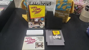 CIB WIN LOSE OR DRAW NINTENDO NES VIDEO GAME COMPLETE IN BOX W/ PROTECTOR CASE - Picture 1 of 10