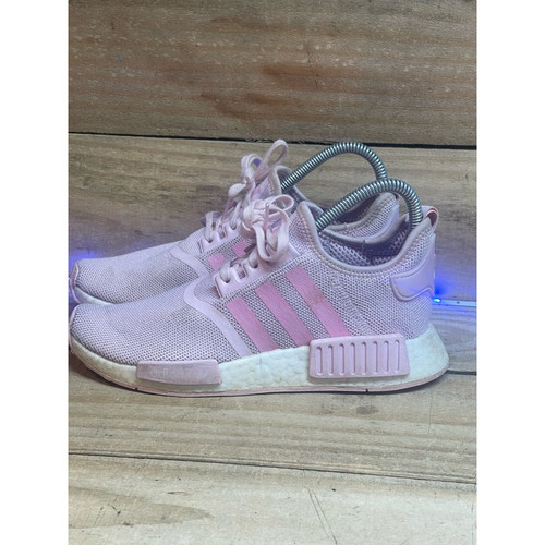 Adidas Ragazze NMD R1 Sneaker Atletica Rosa Bianca Stringate Punta Tonda Bassa 5 5