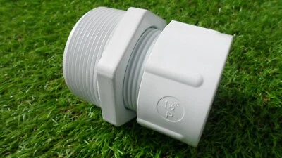 PLASTICA INTEX FLEXI PIPE FIT 2"-1.5" MALE THREAD WITH 1.5" POOL HARD PIPE PLUMB