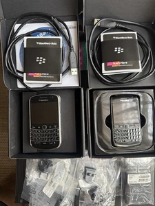 Blackberry Bold 9780 & 9900 Black Smartphones Both Locked&Manuals USB Cables etc - Picture 1 of 5