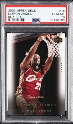 2003 UD LEBRON JAMES BOX SET #15 LEBRON JAMES PSA 10 - Image 1 of 2