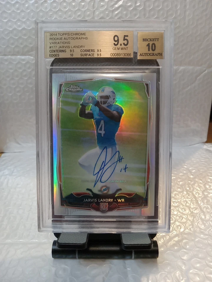 2014 Topps Chrome - Jarvis Landry #177 (RC)  Autographs Catch Varation 20/75 Ref - Image 1 of 4