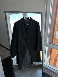 Raro cappotto nero vintage vittoriano/edoardiano anni 20 40 - Foto 1 di 12