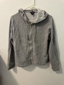 GAP Heather Gray Women's Zip-Up Hoodie Size M - Picture 1 of 4