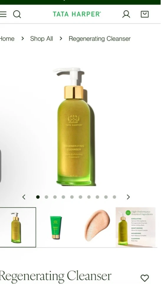 Novo limpador regenerador Tata Harper 125ml-$88! - Imagem 1 de 4