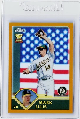 2003 TOPPS CHROME GOLD REFRACTOR #237 - MARK ELLIS #ED 308/449 - Image 1 of 2