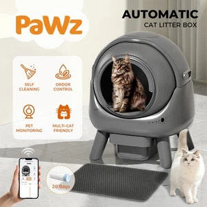Pawz Automatic Smart Cat Litter Box Large Self Cleaning App Control Odor-Removal - Picture 1 of 12