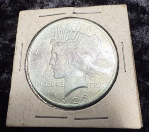 1923 Liberty Peace One Dollar Silver Coin US Treasury Eagle Protected Clean - Picture 1 of 16