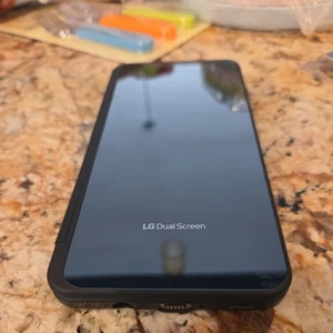 Coque double écran originale LG pour téléphone LG V60 ThinQ 5G bon état - noir livraison gratuite - Photo 1 sur 8