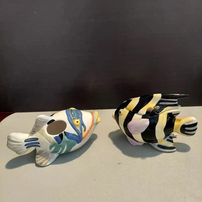 Sakura Fish Coral Reef Sugar & Lid & Creamer by Claire Murray - Image 1 of 4