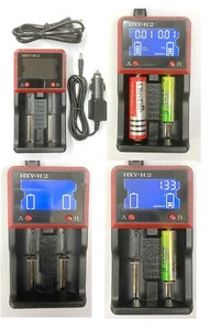 Akku Ladegerät Universal LCD Display für 3,7V, 1,5V, 4,2V, 3,65V Li-Ion H2 - Bild 1 von 6