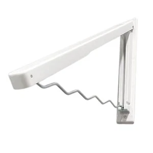 Wall Mounted Clothes Hanger Punch Free Foldable Drying Rack Retractable Hanger - Picture 1 of 12