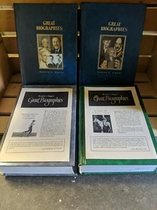 4 Readers Digest Great Biographies Books Classics ORG INSERTS  87' - 90'  - Picture 1 of 6