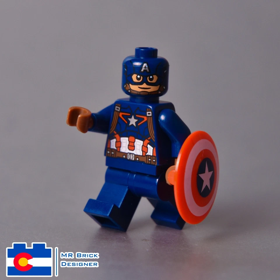LEGO Captain America Minifigure Marvel Super Heroes Shield 76051 76041 76032