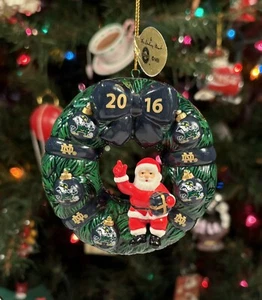Ornement de couronne de Noël NOTRE DAME COMBATTANT IRLANDAIS Danbury Mint : NCAA - Photo 1/9