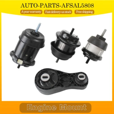 4Pcs Motor Mount Kit For 2009 2010-2017 Chevrolet  GMC Acadia 3.6L V6 Auto Trans - Image 1 of 4