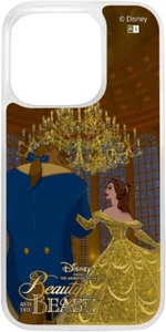 Ingrem iPhone 15 Pro Case Disney Lame Glitter Beauty and The Beast from Japan - Picture 1 of 5