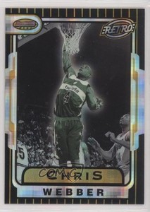 1996-97 Bowman's Best Retro Atomic Refractor Chris Webber #TB2 HOF