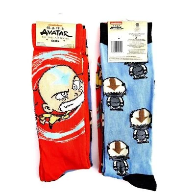 Calcetines Avatar the Last Airbender Crew para hombre mujer Aang Appa 2 pares divertido regalo Y2K Foto 1 de 4