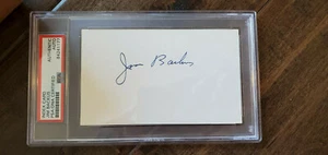 JIM BACKUS SIGNED AUTO 3X5 INDEX CARD GILLIGAN'S ISLAND HOWELL MR. MAGOO PSA DNA - Picture 1 of 1