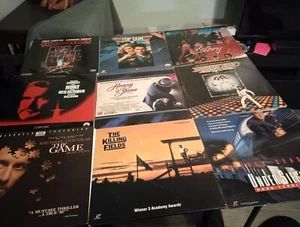 9 Laser Discs Hunt For Red October,The Game,Glory,Henry & June,The Killing Field - Picture 1 of 12