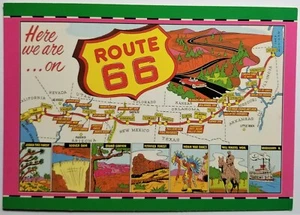 Route 66 PC Map Route Cities Attractions Smith Southwestern Inc Temple AZ E1B - Picture 1 of 2