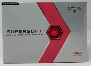 Callaway Supersoft Pink Matte Finish Golfbälle 1 Dutzend Neu - Bild 1 von 2