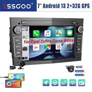 Für Opel Corsa C/D Zafira B Vivaro Carplay Autoradio Android 13 2+32G GPS Kamera