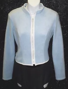 NEW Polar Fleece Jacket Rhinestone Zipper Adult Small or Medium - Picture 1 of 1