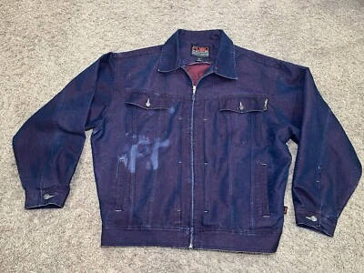 Vintage Fubu Denim Jean Jacket Blue Red Tint (See Descrip) XL The Collection - Image 1 of 4
