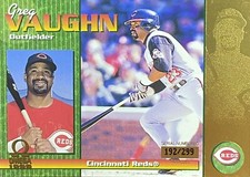 1999 Pacific Omega #67 Greg Vaughn Cincinnati Reds Baseball Card