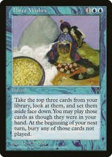 MTG Visions - Three Wishes - LP Card