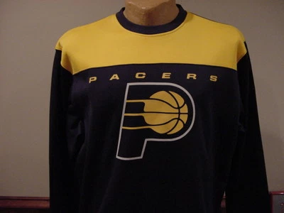 GORGEOUS Indiana Pacers Men's Lg Blue&Gold MajesticTX3 WARM Sweatshirt, NEW&NICE - Image 1 of 2