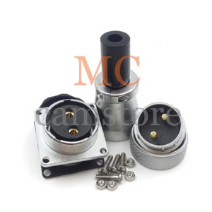 WEIPU WS28 50A Presa impermeabile per montaggio a pannello 2 pin, connettore filo industriale - Foto 1 di 7